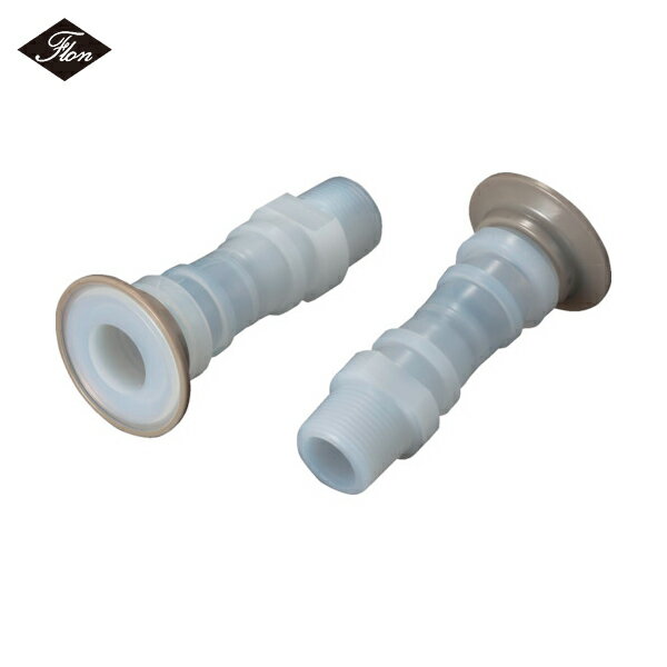 フロンケミカル フッ素樹脂（PFA）サニタリーヘルール×おねじジョイント1.5S（R1） (1個) 品番：NR2119..