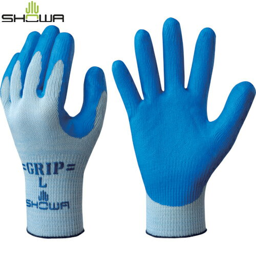 SHOWA ショーワグローブ 作業手袋 ニトリルゴム背抜き手袋 No360強力グリップ ブルー Mサイズ (1双) 品番：NO360-M
