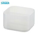 SANKA サンカ 収納ボックス ナチュラ インボックス ナノ S クリア (1個) 品番:NIB-NSCL
