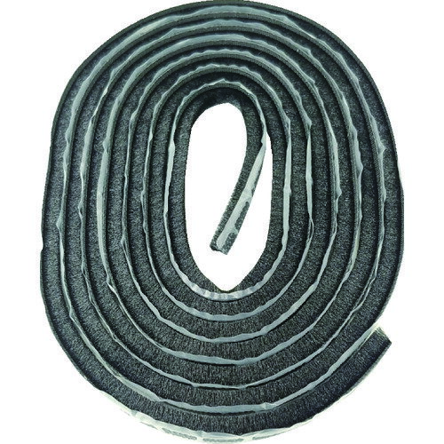 槌屋 すきまテープ 屋外用すき間モヘアシール ブラック 6mm×7mm×2.5m (1巻) 品番：NO6070 BK