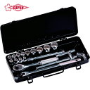 SUPERTOOL スーパーツール ソケットレンチセット 差込角9.5mm(3/8インチ)入り数:19 (1S) 品番:N313S
