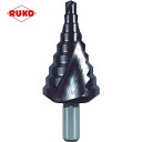 RUKO 2枚刃スパイラルステップドリル 38.5mm チタンアルミニウム (1本) 品番：101091F