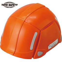 トーヨーセフティ(TOYO) 防災用折りたたみヘルメット BLOOM オレンジ (1個) 品番：NO100-OR