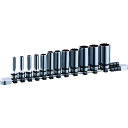 nepros ネプロス 9.5sq.ディープソケットセット(12コ組) 差込数9.5mm 6角 12角 (1S) 品番:NTB3L12XA
