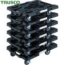 トラスコ 平台車 TRUSCO まとめ買い 樹脂製平台車 ルートバン MPK-500JS-BK 6台セット (1S) 品番:MPK-500JS-BK-M6