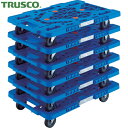 トラスコ 平台車 TRUSCO まとめ買い 樹脂製平台車 ルートバン MPK-600-B 6台セット (1S) 品番:MPK-600-B-M6