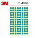 3M スリーエム エーワン カラーラベル 丸型 9mmΦ 空 (14枚入) (1Pk) 品番:07006