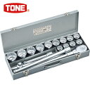 【6/22 20:00~6/27 01:59迄 ポイント2倍 お買い物マラソン】 TONE トネ ソケットレンチセット吋目 17pcs (1S) 品番:200