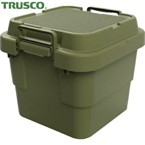 トラスコ TRUSCO 道具箱 トランクカーゴ フラット天板仕様 30L ОD色 (1台) 品番：ODCF-30