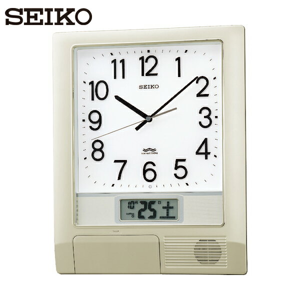 SEIKO(セイコー) 電波プログラムクロック 429×345×57 銀色メタリック (1個) 品番 ...