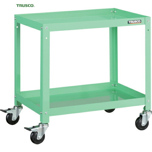 トラスコ TRUSCO ツールワゴン ラビットワゴン 600X400 ゴム車輪 ヤンググリーン (1台) 品番：RBW-662 YG