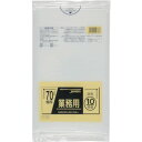 ジャパックス 業務用ポリ袋 70L透明10枚 厚み0.050mm (1冊) 品番:P-78(3)