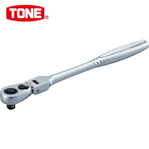 TONE(トネ) ラチェットハンドル 首振りタイプ 歯数72枚 差込角6.35mm 全長172mm (1個) 品番：RH2FHL