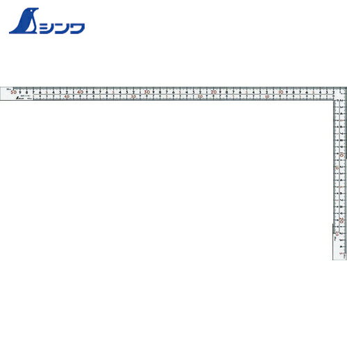 【動画あり】 シンワ 曲尺 ホワイト厚手広巾30cm表裏同目8段目盛 (1本) 品番：11160