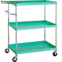 トラスコ フェニックスワゴン 省音 900X600XH1200 3段 YG色 (1台) PEW-1293-YG