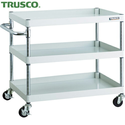 (大型)TRUSCO 206-4269 EGW-672YU-YG ツールワゴン イーグルワゴン 750×500 深型1段引出付 ウレタン車輪 ヤンググリーン 2064269 トラスコ TRUSCO PEW-672W-YG ツールワゴン フェニックスワゴン 省音