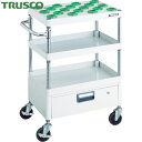 トラスコ TRUSCO ツールワゴン フェニックスワゴン 省音 600X400 1段引出付 NT−40 ホワイト (1台) 品番:PEW-TL962...