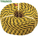 TRUSCO(トラスコ) 標識ロープ 3つ打 線径10mmX長さ100m (1巻) 品番：R-12100T