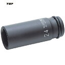 TOP トップ工業 超ロングインパクトソケット肉薄タイプ 差込角12.7mm 19mm (1個) 品番:PT-419SL
