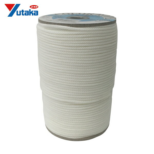 ユタカメイク アクリルカラーボビン巻 3mm×150m ホワイト (1巻) 品番：PAC-401