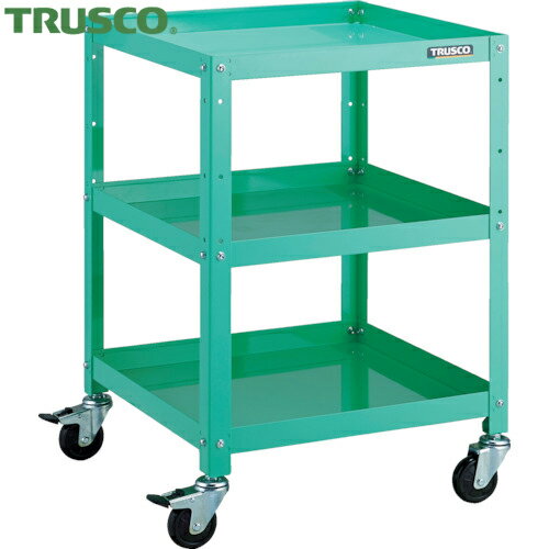 トラスコ TRUSCO ツールワゴン ラビットワゴン 500X500 ゴム車輪 ヤンググリーン (1台) 品番：RBW-753 YG