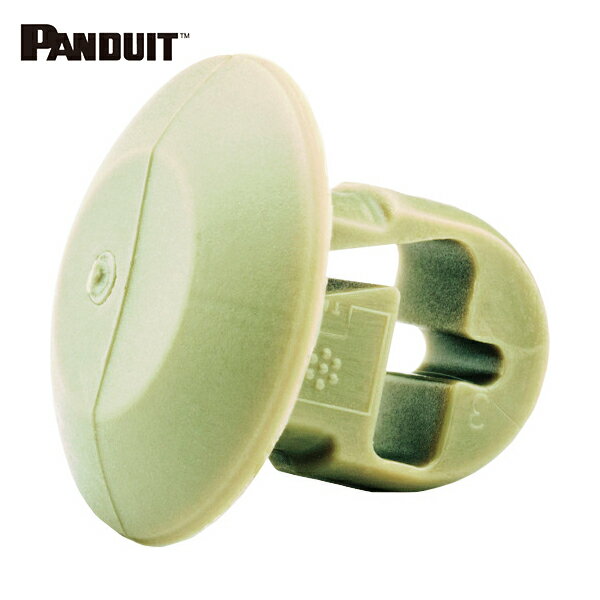 パンドウイット 押し込み型固定具 テレホングレー (100個入) (1袋) 品番：PBMS-H25-C14