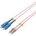 エレコム ELECOM 光ファイバーケーブル マルチモード 10G LC-SC 10m (1本) 品番:OC-LCSC5OM3/10
