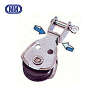 水本 プーリーブロックスイベル付き 使用ロープ径5〜7mm (1個) 品番：PBS-25