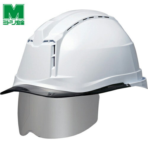 ミドリ安全 シールド面付ヘルメット ハイスペックモデル ミラーコートワイドシールド面付 SC-19PCLVSRA3アルファ (1個) 品番:SC-19PCLVS...