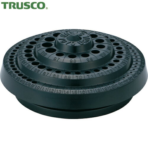 トラスコ TRUSCO 回転式ドリルスタンド 100本収納 カバー無 (1台) 品番：S-3
