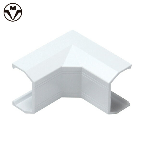 マサル工業 ケーブルカバー 壁用 ニュー・エフモール付属品 イリズミ 3号 ホワイト (1個) 品番：SFMR32