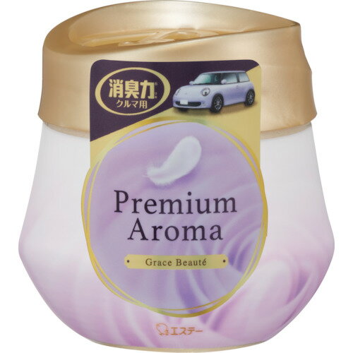 エステー クルマの消臭力 Premium Aroma ゲルタイプ グレイスボーテ (1個) 品番：ST12956