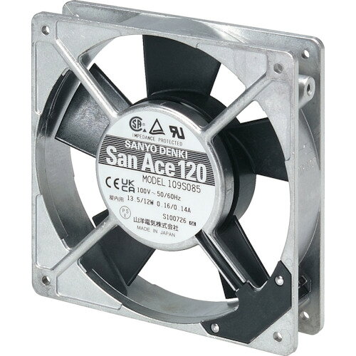 山洋電気 SanAce 冷却ファン ACファン（120×25mm AC200V プラグコード付属） (1台) 品番：S-109S088
