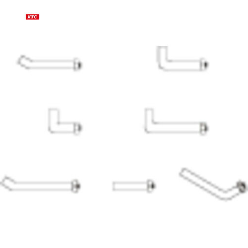 KTC フックEセット(10本組) (1S) 品番：SKR-54-Eスチール製ワゴン ボルトタイプ用オプション