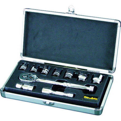 Pro-Auto 3/8DR.10PC.ソケットレンチセット (1S) 品番：SL-3810S