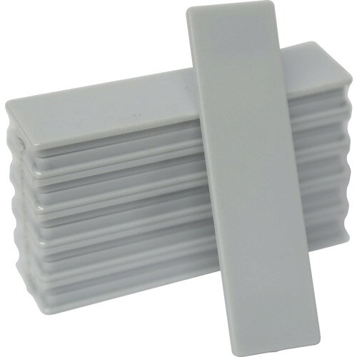 日本統計機 社員配置表 マグネット式片面名札22×82 灰 (1Pk) 品番：S25-1GL