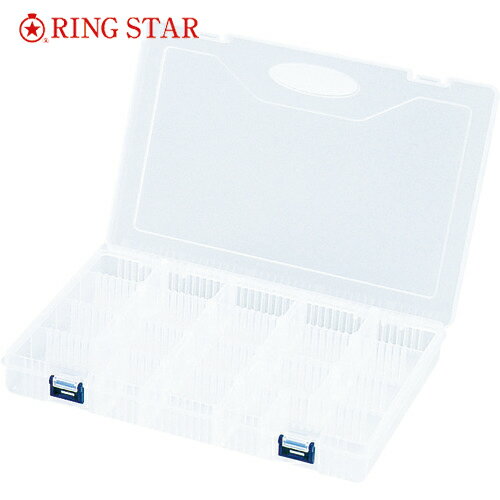 【6/22 20:00〜6/27 01:59迄 ポイント2倍 お買い物マラソン】 リングスター 工具箱 パーツケース スーパーピッチ5.5mm SP-2800Dクリア (1個) 品番：SP-2800D-C