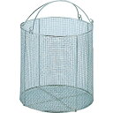 サンワ ステンレス丸型洗浄カゴ 大 (1個) 品番:SM-30