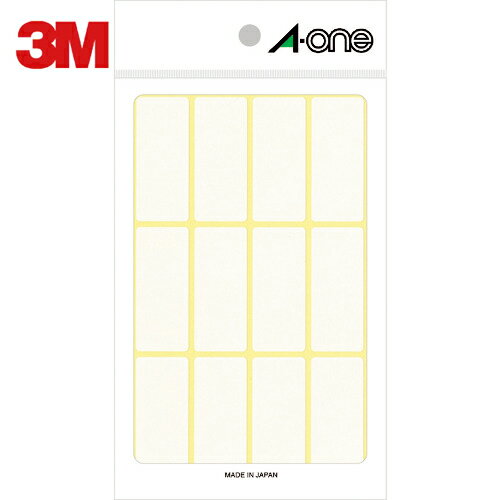 3M スリーエム エーワン フリーラベル白無地19×45 12面×15シート180片入 (1Pk) 品番：06006