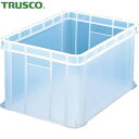 【6/22 20:00〜6/27 01:59迄 ポイント2倍 お買い物マラソン】 トラスコ TRUSCO S型透明コンテナ 36L 透明ブルー (1個) 品番:...