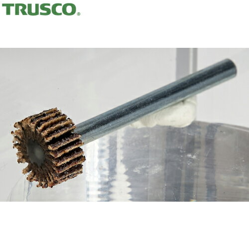 【動画あり】 TRUSCO(トラスコ) 薄型ミニフラップホイール 20X5X3 #400 5個入 (1箱) 品番：SK2005-400