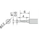 太洋電機産業 goot グット 替こて先 0.6C型 RX-812AS/802AS (1個) 品番:RX-81HRT-0.6C(4)