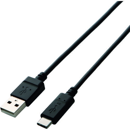 エレコム USB2.0ケーブル(A-C) 1.0m ブラ