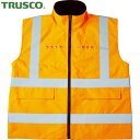 【6/22 20:00〜6/27 01:59迄 ポイント2倍 お買い物マラソン】 トラスコ TRUSCO 作業服 フリース付安全ベスト LED付 オレンジ (1...