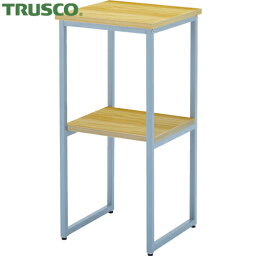 TRUSCO(トラスコ) 電話台 350X350X730H 木天板＋灰脚 (1台) 品番：TC3573NA-W