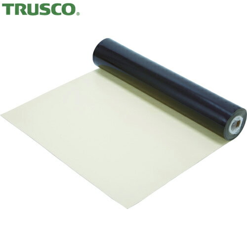 TRUSCO(トラスコ) 導電性ゴムマット(テーブル用)アイボリー1000mmX10mx2mm (1巻) 品番：TCRM-100