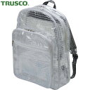トラスコ TRUSCO スケルトンバッグ エンジニアクリアバッグ リュックタイプ 420×300×100 (1個) 品番:TDEB100R