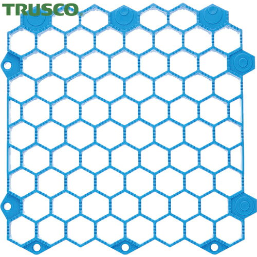 TRUSCO(トラスコ) 抗菌・防炎ジョイントスノコ 土足用 ブルー (1枚) 品番：TJDDS15-BL