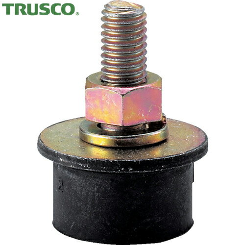 TRUSCO(トラスコ) 丸型防振ゴム 片ボルトタイプ 最大荷重295N (1個) 品番：TB502