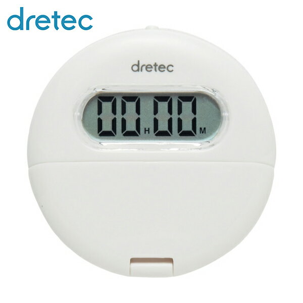 ドリテック dretec クリップ付バイブタイマー ホワイト (1個) 品番：T-558WT